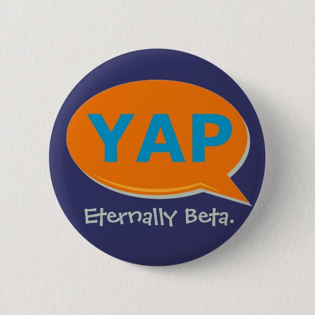 YAP Flair 6 Cm Round Badge (Front)