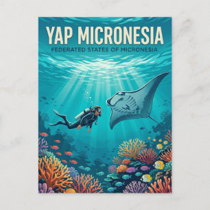 Yap Islands Federated States of Micronesia Postcard