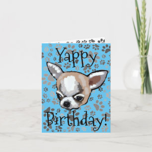 Yappy Birthday Chihuahua Card