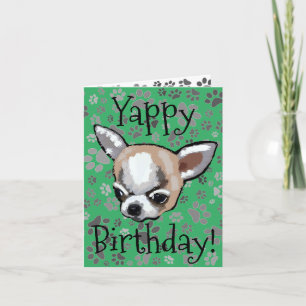 Yappy Birthday Chihuahua Card