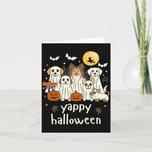 Yappy Halloween Funny Dog Ghosts Halloween 1 Card