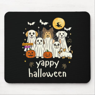 Yappy Halloween Funny Dog Ghosts Halloween Mouse Mat