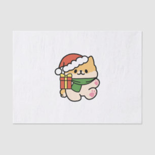 Yappy Howlidays - Cute Christmas Dog Cartoon Tissue Paper