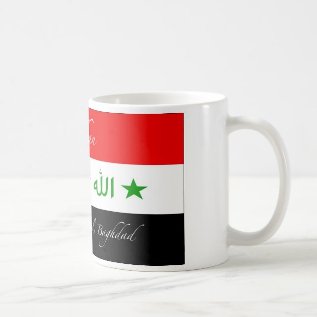 Yaqdhan Mug - Old Iraq Flag (Right)