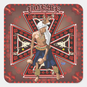 yaqui deer dancer sticker
