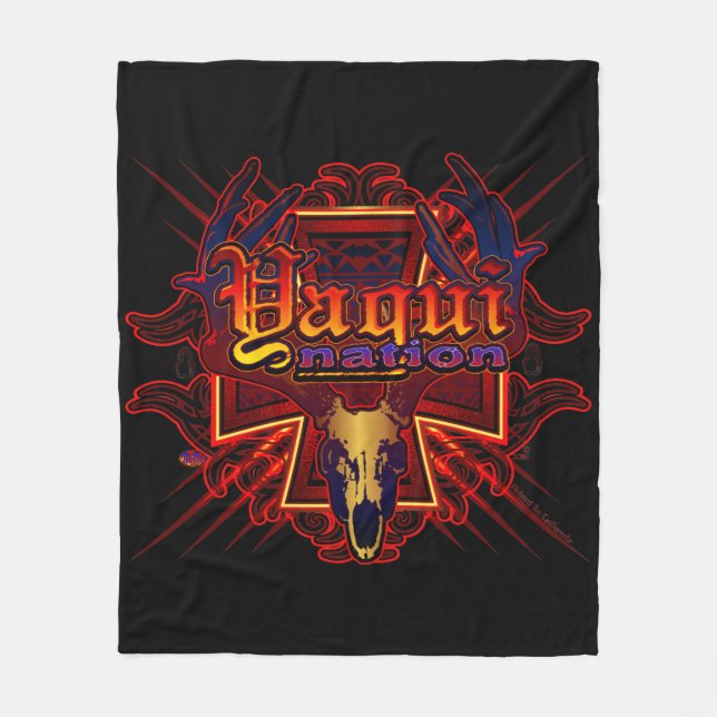 Yaqui Nation Deer skull Blanket (Front)