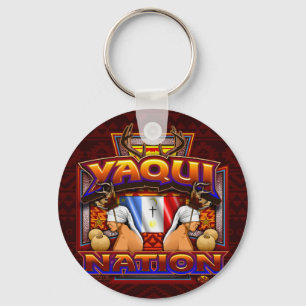 Yaqui Nation Flag Deer Dancer Key Ring