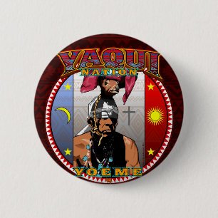 Yaqui Yoeme Deer Dancer design 6 Cm Round Badge