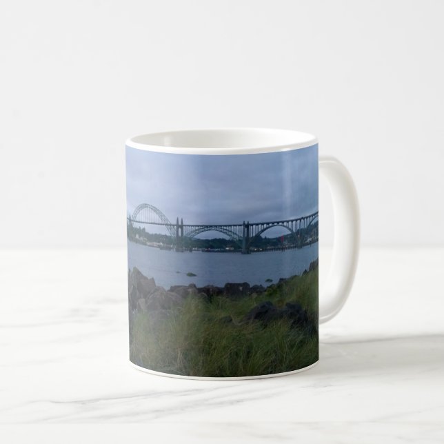 Yaquina Bay Bridge, Newport, Oregon Coffee Mug (Front Right)
