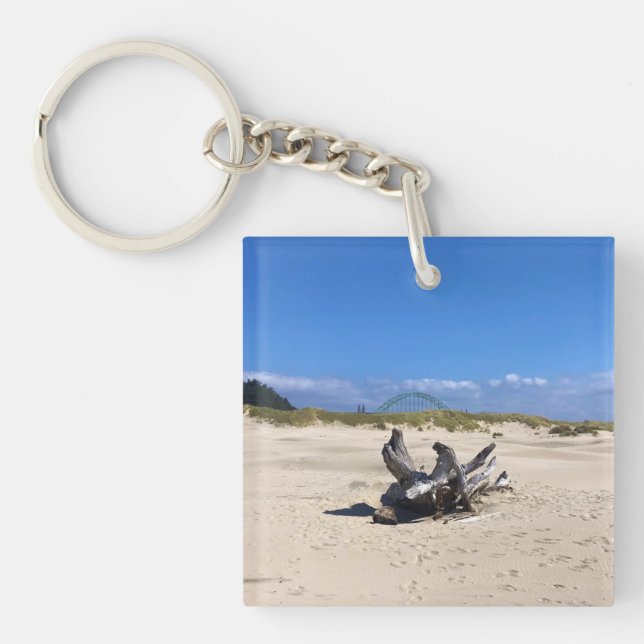 Yaquina Bay Bridge, Newport, Oregon Key Ring (Front)