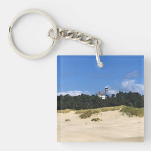Yaquina Bay Lighthouse, Newport, Oregon Key Ring