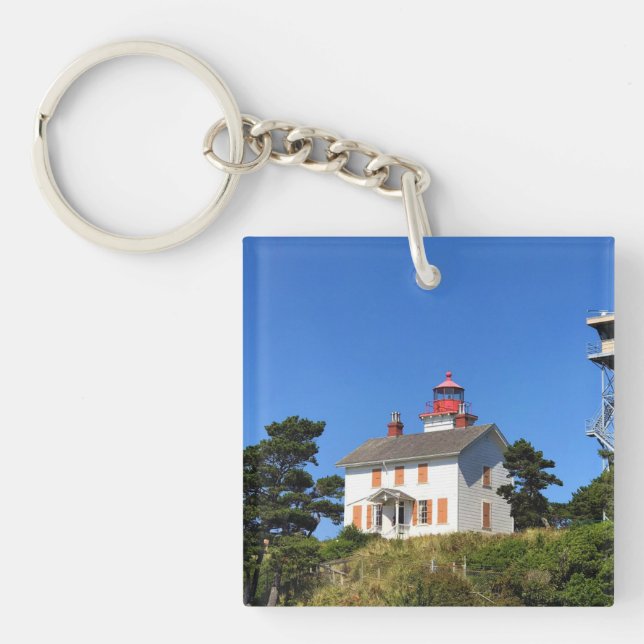 Yaquina Bay Lighthouse, Newport, Oregon Key Ring (Front)