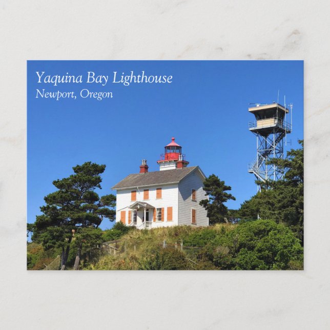 Yaquina Bay Lighthouse, Newport, Oregon Postcard (Front)
