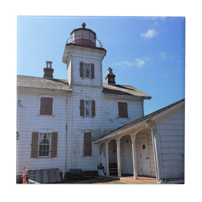 Yaquina Bay Lighthouse, Newport, Oregon Tile (Front)