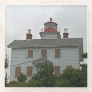 Yaquina Bay Lighthouse, OR Glass Coaster