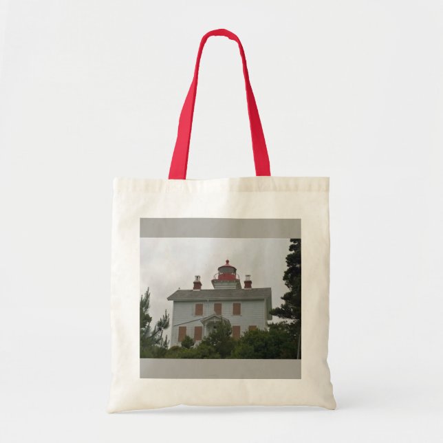 Yaquina Bay Lighthouse, OR Tote Bag (Front)