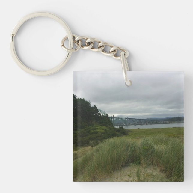 Yaquina Bay, Newport, Oregon Key Ring (Front)