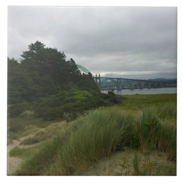 Yaquina Bay, Newport, Oregon Tile (Front)