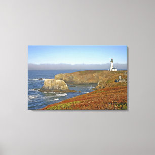 Yaquina Head Lighthouse at Newport Oregon Canvas Print