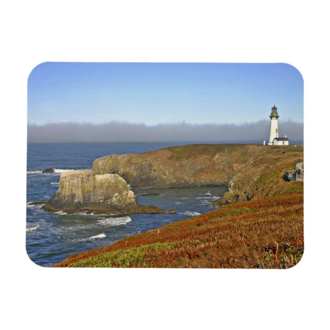 Yaquina Head Lighthouse at Newport Oregon Magnet (Horizontal)