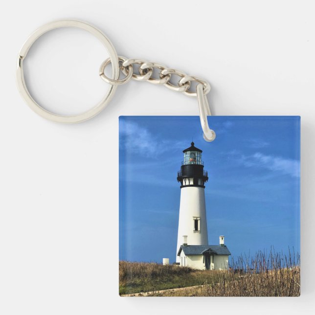 Yaquina Head Lighthouse, Newport, Oregon Key Ring (Front)