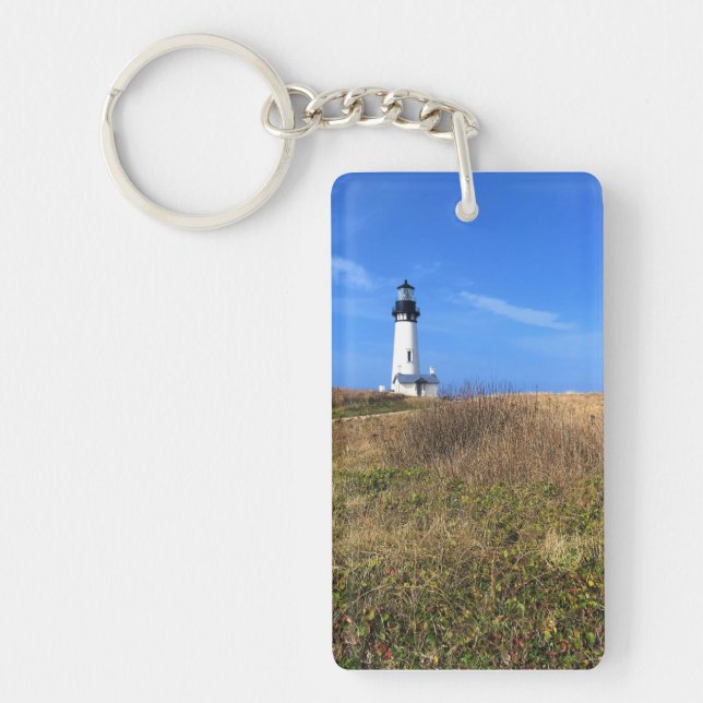 Yaquina Head Lighthouse, Newport, Oregon Key Ring (Front)