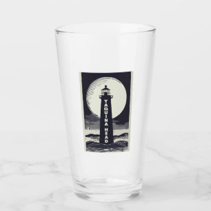 Yaquina Head Lighthouse Oregon Moon Glass