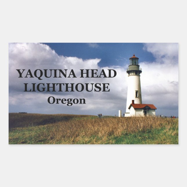 Yaquina Head Lighthouse, Oregon Rectangular Sticker (Front)