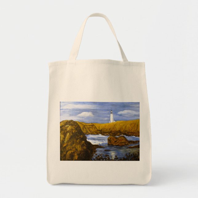 Yaquina Head Lighthouse Tote Bag (Front)