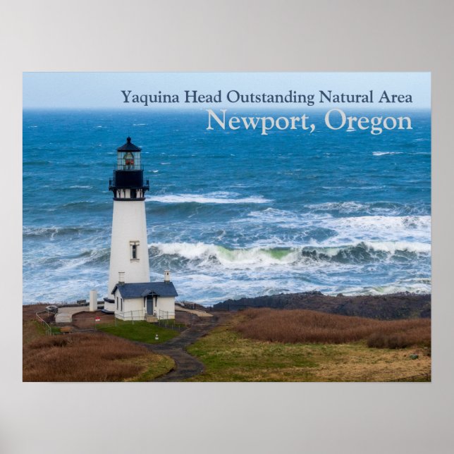 Yaquina Head Outstanding Natural Area Lighthouse Poster (Front)