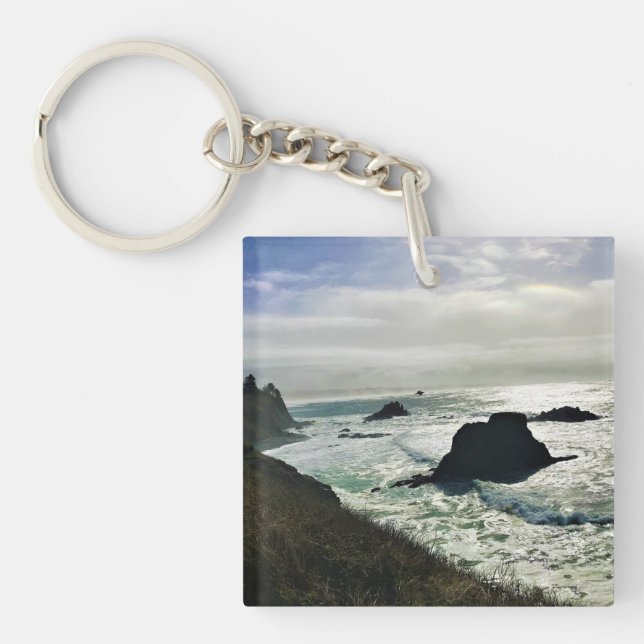 Yaquina Head Outstanding Natural Area, Oregon Key Ring (Front)
