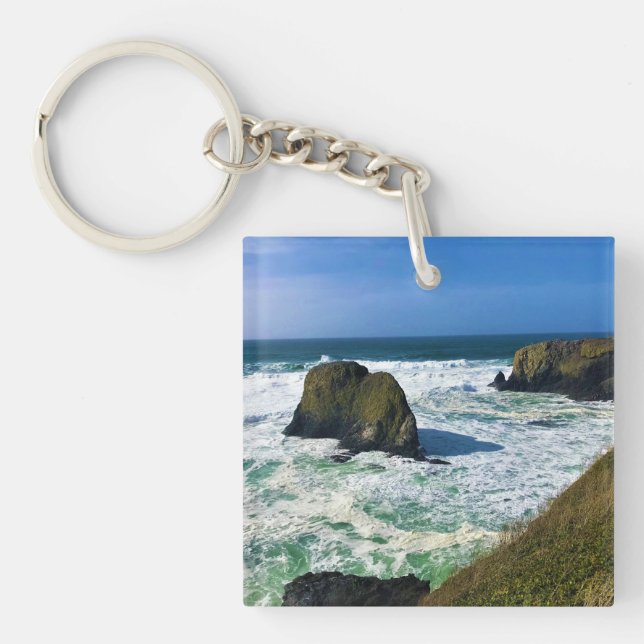Yaquina Head Outstanding Natural Area, Oregon Key Ring (Front)