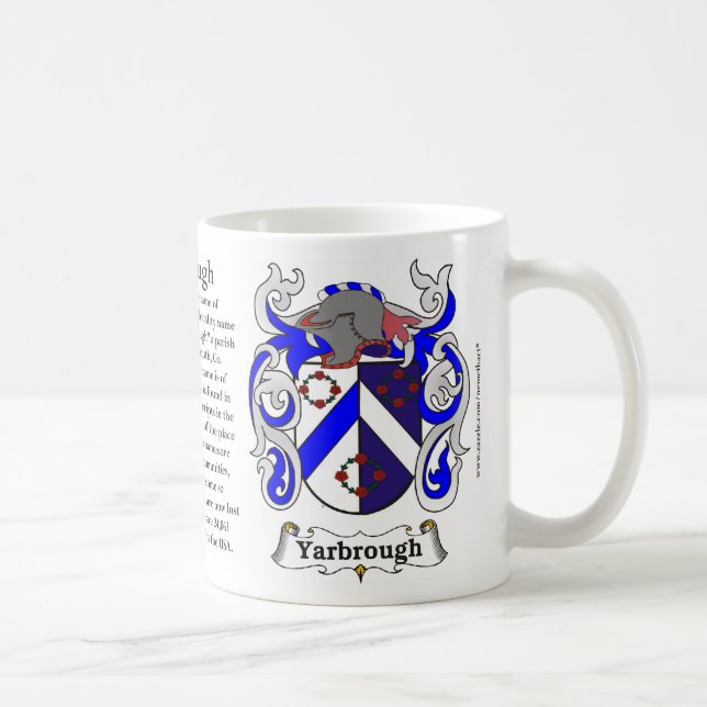 Yarbrough, the Origin, the Meaning and the Crest o Coffee Mug (Right)