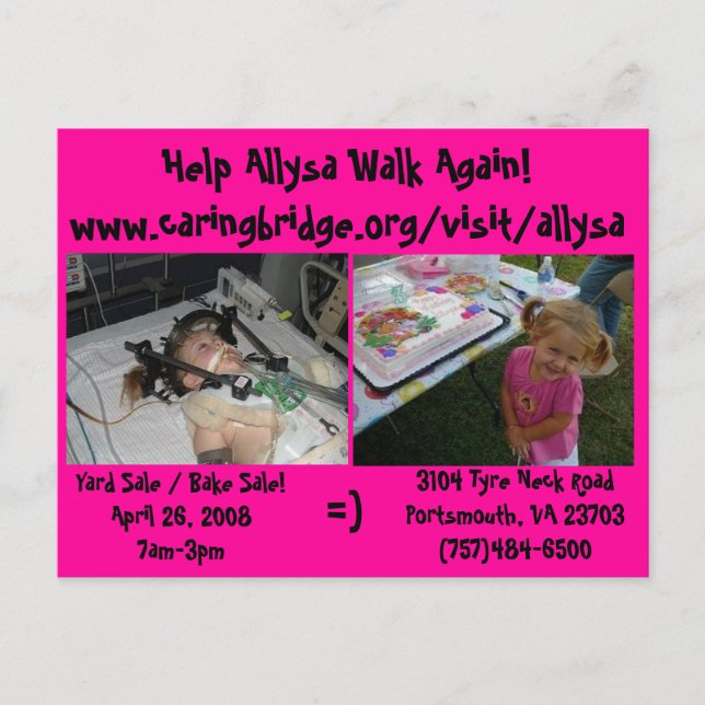 yard/bake sale postcard (Front)