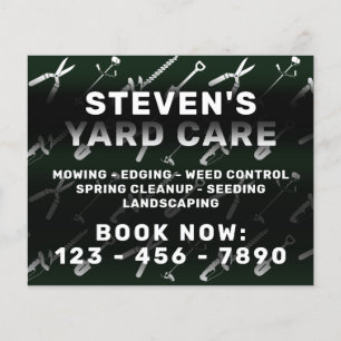 Yard care tools pattern flyer