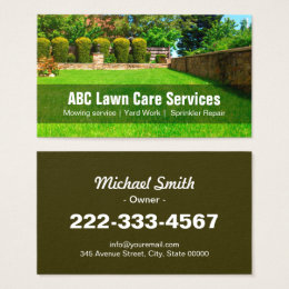 gardening business cards