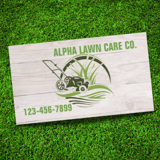 Yard Lawn Care Landscape Landscaping Grass Mowing Business Card