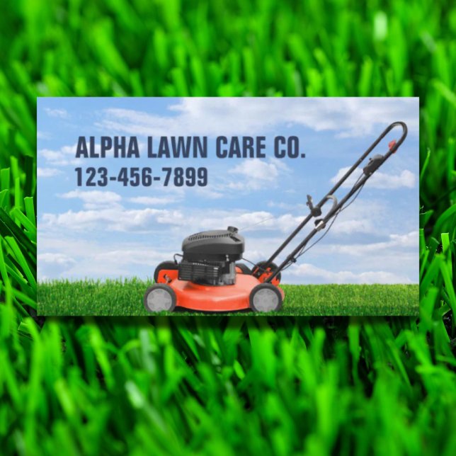 Yard Lawn Care Landscape Landscaping Grass Mowing  Business Card (Yard Lawn Care Landscape Landscaping Grass Mowing Business Card)