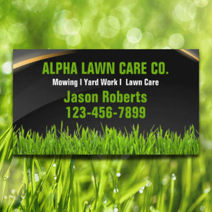 Yard Lawn Care Landscape Landscaping Grass Mowing Business Card