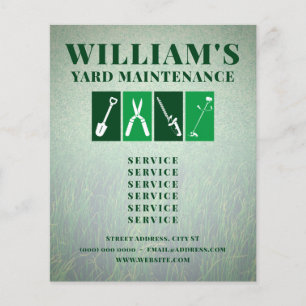 Yard maintenance tools professional  flyer