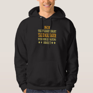 Yard Manager Job Title Employee Funny Worker Yard Hoodie