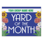 Yard of the Month Award with Flowers
