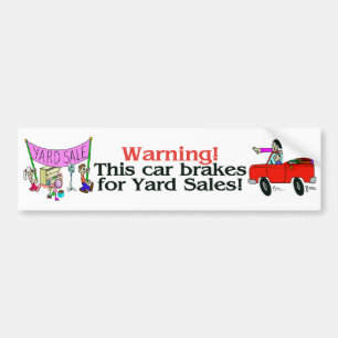 Yard Sale Bumper Sticker