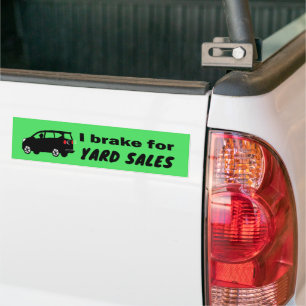 Yard Sale Cool Fun Choose a Color Bumper Sticker