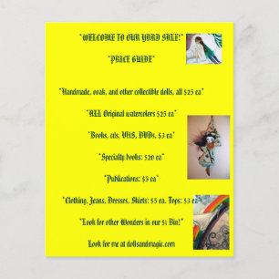 yard sale flyer
