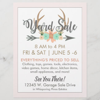 Yard Sale Flyer Template - Light