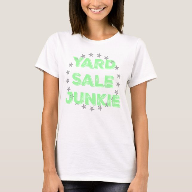 Yard Sale Junkie Pastel Tee Shirt (Front)