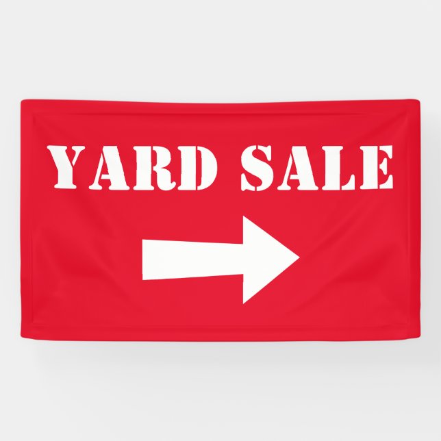 Yard sale or garage sale banner (Horizontal)