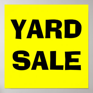 YARD SALE-Poster Sign