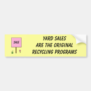 YARD SALES - bumper sticker